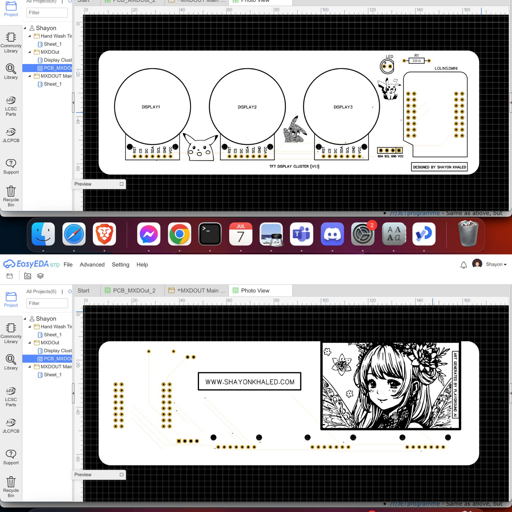 Aesthetic PCBs