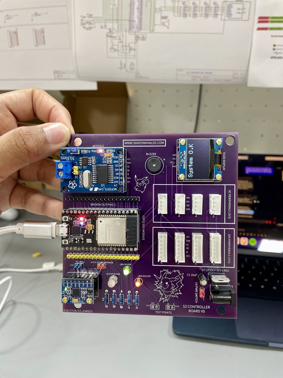 Assembled S2 Controller Board